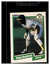 1990 Fleer  #10 Rickey Henderson