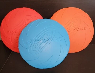 Dog Toy Flyer Flexible Durable Frisbee Disc LARGE Chew Fetch Toys  - Image 1 of 4