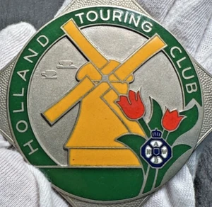 HOLLAND TOURING CLUB METAL AUTO CAR BADGE EMBLEM H79 - Picture 1 of 11