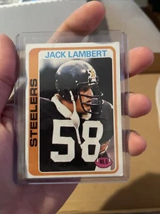 1978 Topps Football #165 Jack Lambert - Pittsburgh Steelers HOF - Photo 1 sur 2