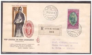 FDC Venetia Club Vatican 1953 - Pier Lombardo Viaggiata Racc - Picture 1 of 1