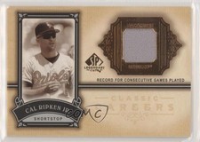 2005 SP Legendary Cuts Classic Careers Jerseys Cal Ripken Jr #CC-CR HOF