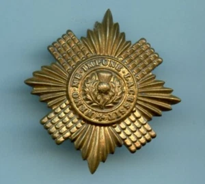 Scots Guards Brass Other Ranks scottish Cap badge - Picture 1 of 2