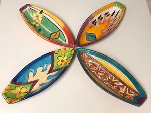 Menge 4 Surf inspiriert Ton Kunst Banane Split Boote! Nie benutzt! Keine Chips! - Bild 1 von 14