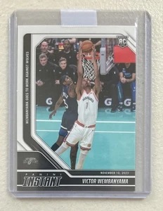 Victor Wembanyama 2023-24 Panini Instant NBA Rookie Goes To Work RC Spurs #60 - Picture 1 of 2