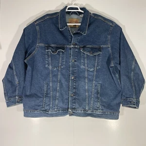 Levi's Men’s Denim Trucker Jacket 4XL Jean Blue Big Button Pockets - Picture 1 of 10