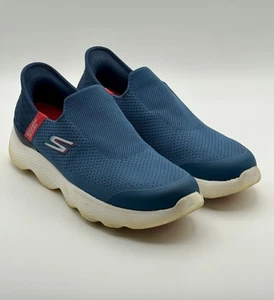Zapatillas sin cordones Skechers para hombre azul marino talla 10 Go Walk ajuste elástico usadas - Imagen 1 de 10