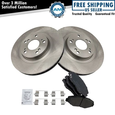 Front Brake Pad & Rotor Kit Brake Rotor For 2005-2006 Honda CR-V - Image 1 of 4