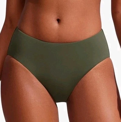 CRZ Yoga Swimwear Women's Size XS Bikini Mid-Rise Swim Bottom Dark Olive  - Image 1 of 4