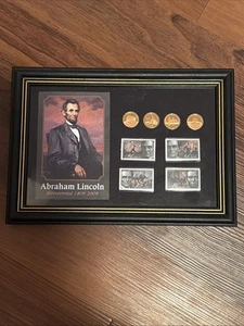 2009 Lincoln One Cent Bicentennial Proof Set & Briefmarken gerahmt - Bild 1 von 10
