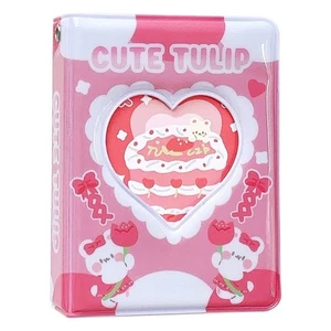 PVC Photo Album Cream Cake Card Storage Album Portable Photo Card Holder - Picture 1 of 11