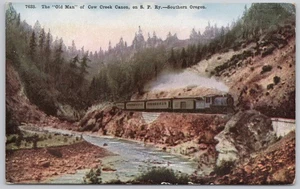 Cow Creek Canyon Oregon Divided Back Postcard The Old Man Rock - Bild 1 von 2