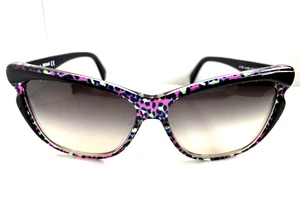 New Just Cavalli Purple/Black 57mm Cat Eye Women's Sunglasses - Picture 1 of 6
