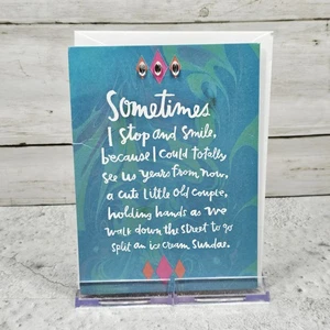 American Greetings Love Grußkarte 4x6 Just Wink Blue Jewels alter Humor - Bild 1 von 8