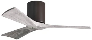 42" Matthews Irene 3H Textured Bronze Remote Hugger Ceiling Fan - Picture 1 of 1