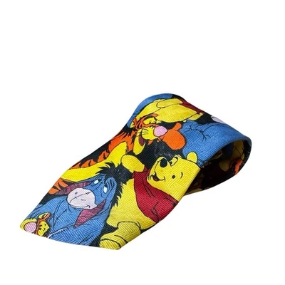 Corbata de cuello vintage Disney WINNIE THE POOH Tigger Eeyore Piglet para hombre novedad Foto 1 de 4