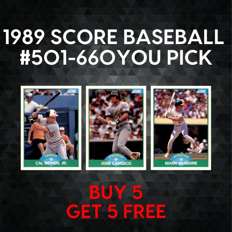 1989 Score Baseball #501-660 - YOU PICK - Complete Your Set - Image 1 of 1