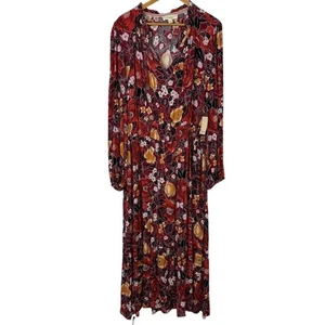 Nurture by Westbound NEW Floral Maxi Tiered Boho Dress Plus Size 2X Multicolor - Picture 1 of 12