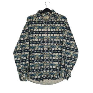 L.L.BEAN blau kariertes Hemd Vintage 80er Made In USA dickes Chamois Langarm - Bild 1 von 4