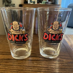 Dick’s Last Resort New Orleans Bierglas 2er Set Vintage Sammlerstück   - Bild 1 von 3