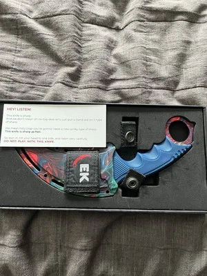 Hyper beast elemental knife. HYPER BEAST HYDRO KARAMBIT 2.0. video game knife - Image 1 of 4