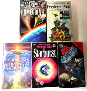 Lot Of 5 Frederik Pohl Paperbacks Homegoing Starburst Gateway Black Star Rising - Picture 1 of 4