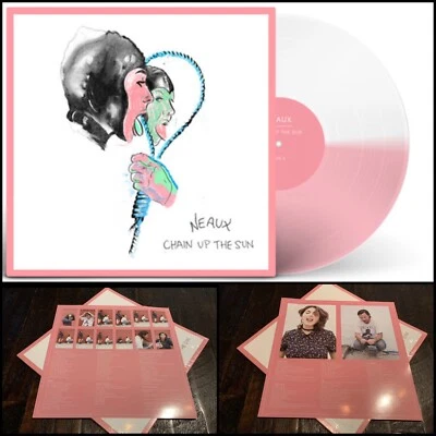 NEAUX Chain Up the Sun LP Pink / White Vinyl 150-Slow Crush Trauma Ray Nothing — 第 1/4 张图片