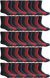 60 Pack of Bottom Womens Winter Thermal Tube Socks Size 9-11 Assorted Stripe
