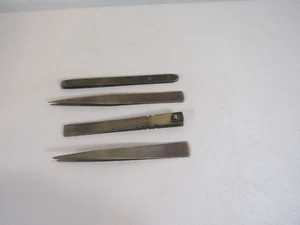 (4) Vintage Brass Watchmaker's Tweezers - Picture 1 of 4