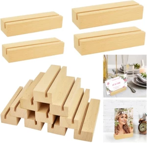 15 Holz Kartenhalter Set für Fotos, Menükarten & Postkarten - 2 Größen - Bild 1 von 7