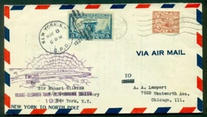 NORWEGEN, 1931 GB & USA Mischfrankatur auf Wilkins-Ellsworth Arctic Sub Expedition - Bild 1 von 1