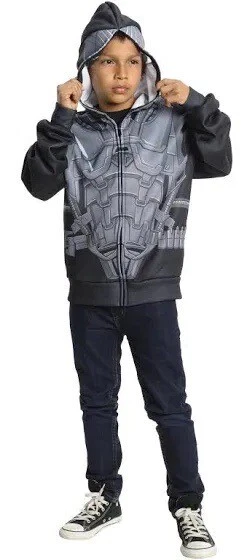 General Zod-Man of Steel Superman Niño Sudadera con Capucha/Disfraz con Cremallera Completa NUEVO Foto 1 de 4