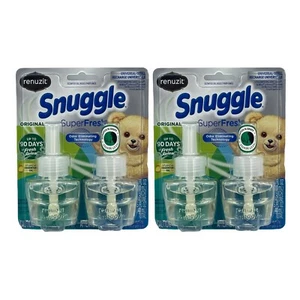 4 Renuzit Snuggle Original Super Fresh Scented Oil Refills Universal PlugIns - Picture 1 of 3