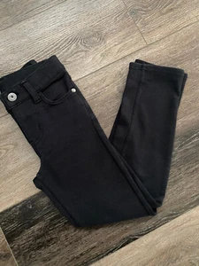 Kinder Place Mädchen schwarze Stretch Hose Größe 6 Taschen Baumwollmaterial - Bild 1 von 6