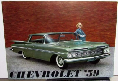 Chevrolet Impala Nomad Biscayne Bel Air Corvette 1959 folleto de ventas versión 2 Foto 1 de 4