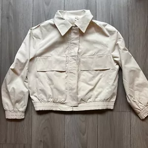 Tankaneo Damen Cropped Military Jacke Reißverschluss leicht Frühling Trendy Utility - Bild 1 von 9