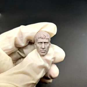 1/10 Scale Ghost Rider Nicolas Cage Head Sculpt Unpainted Fit 7" Neca Figure - Picture 1 of 2
