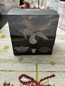 The Aviators Tavern Bottle Stopper Collection Nickel Plated Airplane New Gift - Picture 1 of 3