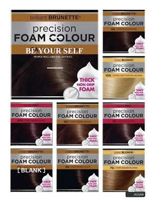 John Frieda Precision Foam Colour Hair Dye All Shades, All Number Hair Colour Uk