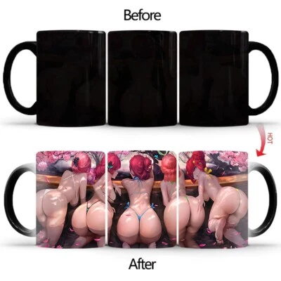 Sexy Butt Mug Anime Game Coffee Tea Heat Sensitive Mug Changing Color Best Gift - Image 1 of 4