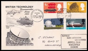 1966 GB British Technology Ord Jodrell Bank veröffentlicht Stuart FDC Macclesfield CDS - Bild 1 von 3