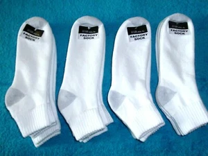 Men's X Large Ankle Cut Athletic Socks 12 PR Fit Shoes 12-15 Cotton / Polyester - Picture 1 of 2