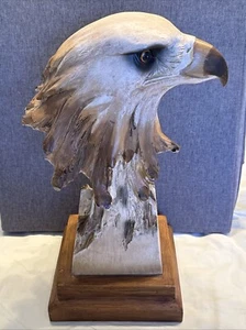 Bald Eagle Head/Bust Figurine Statue, Approx 13.5" Home~Office~Desk~Study - Picture 1 of 8