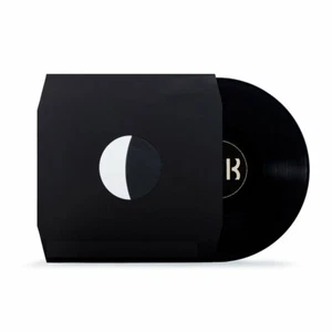 25 LP Innenhüllen Schutzhüllen schwarz 110g gefüttert mit Mittelloch+Eckschnitt - Picture 1 of 4