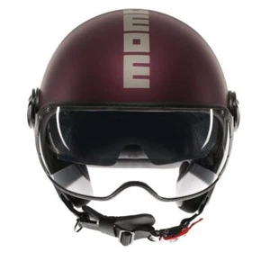 Jet Helmet Momodesign FGTR EVO Mono Amarena/Silver - Picture 1 of 7
