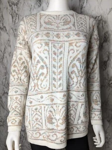 Garan by Marita Damen M Medium Vintage Pullover Metallic USA - Bild 1 von 11
