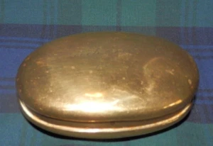 "Antik Messing Schnupftabakbox ""Josiah Thomas 1851" - Bild 1 von 4