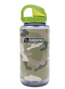 Nalgene Trinkflasche OTF Sustain - 1 L camo flage, Deckel grün - Bild 1 von 3