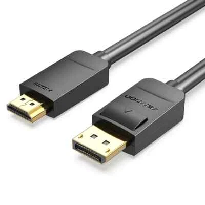 DisplayPort DP to HDMI Male Adapter Converter 2m 1080p 60Hz PVC Cable - Image 1 of 2