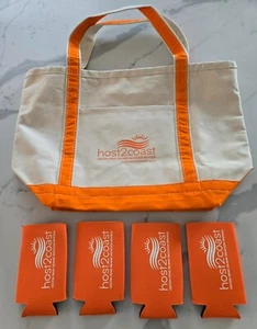 New Host2Coast Hilton Head Tote Or Beach Bag with Set of 4 Koozies - Picture 1 of 2